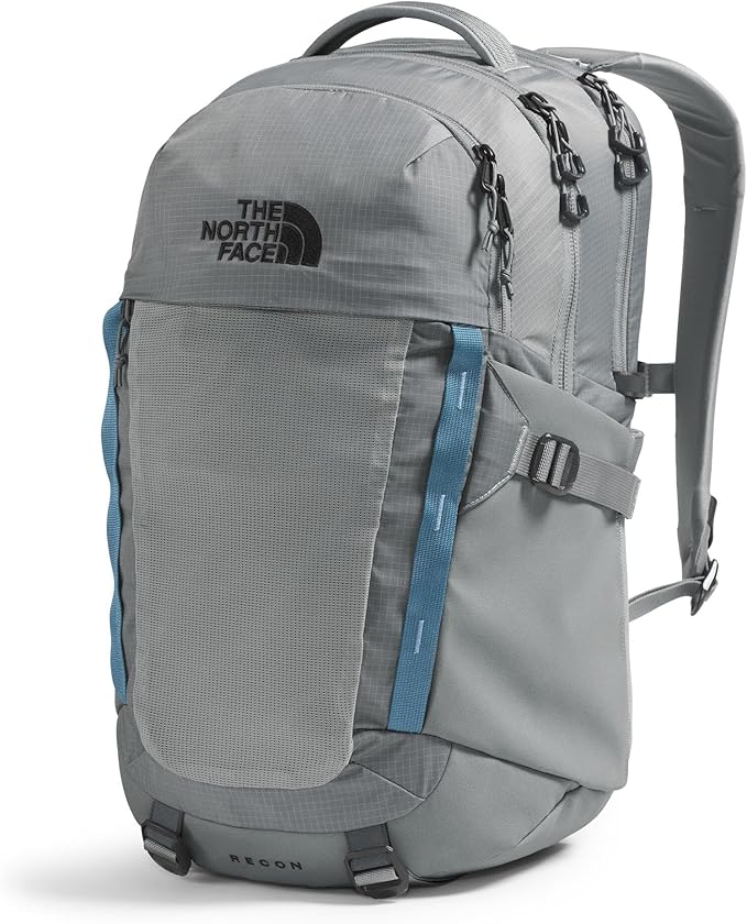 THE NORTH FACE Recon Everyday Laptop Backpack | Daypack with Water Repellent Finish, 16" Laptop Sleeve, 2 Water Bottle Pockets, Concrete, One Size