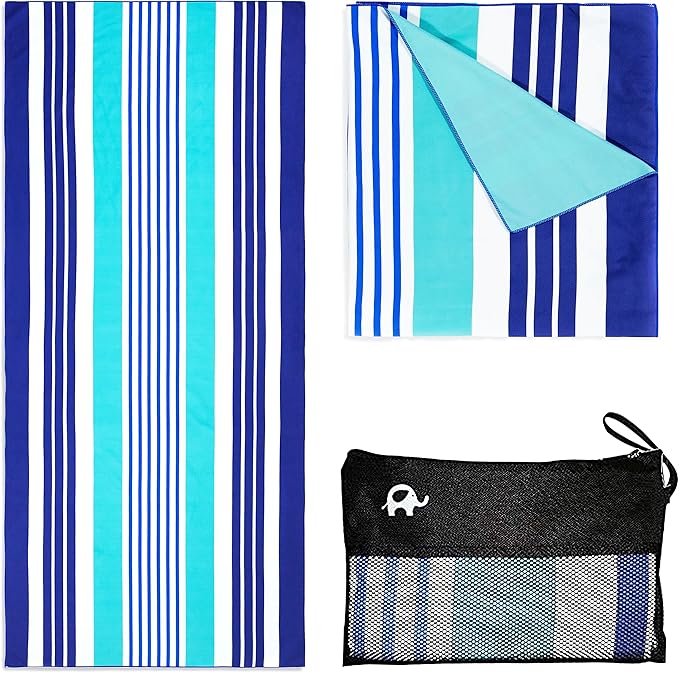 Elite Trend Microfiber Beach Towel - Extra Large 78x35 Inch Sand Free Quick Dry Towel for Travel, Swimming, Pool, Yoga, Hiking, Camping – Lightweight Fast Drying Microfiber Towel Compact for Adults