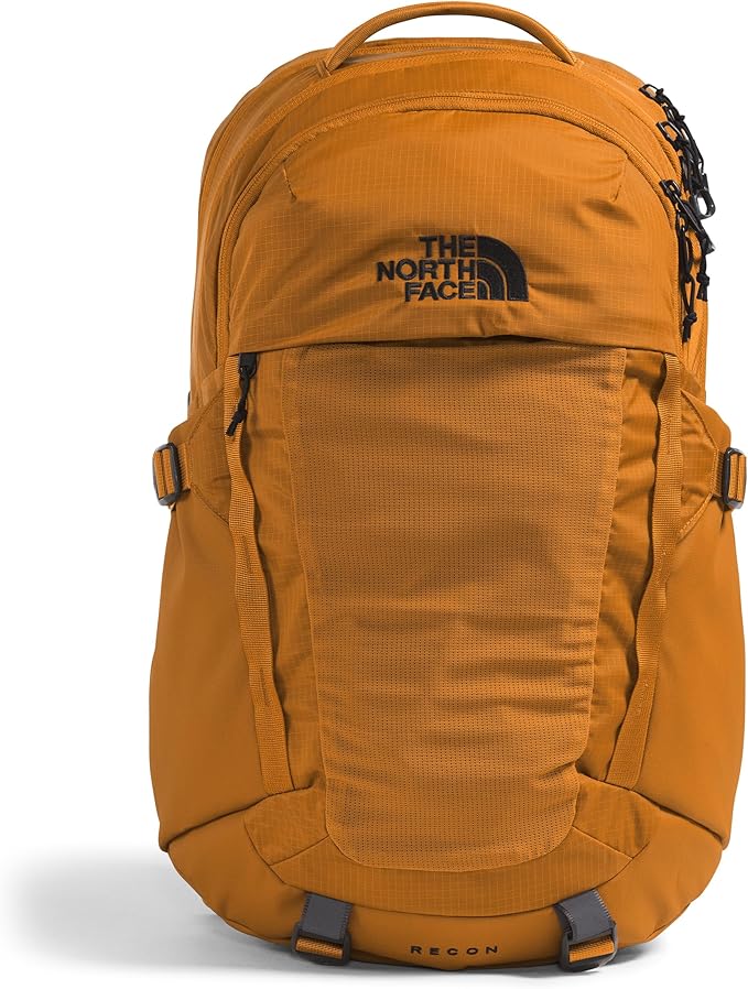 THE NORTH FACE Recon Everyday Laptop Backpack | Daypack with Water Repellent Finish, 16" Laptop Sleeve, 2 Water Bottle Pockets, Timber Tan, One Size