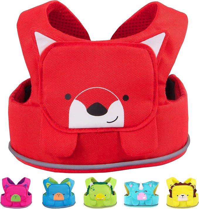 Trunki Toddler Leash - Fuss Free Toddler Walking Reins & Kids Safety Harness | Baby Leash for Kids – Felix Fox (Red)