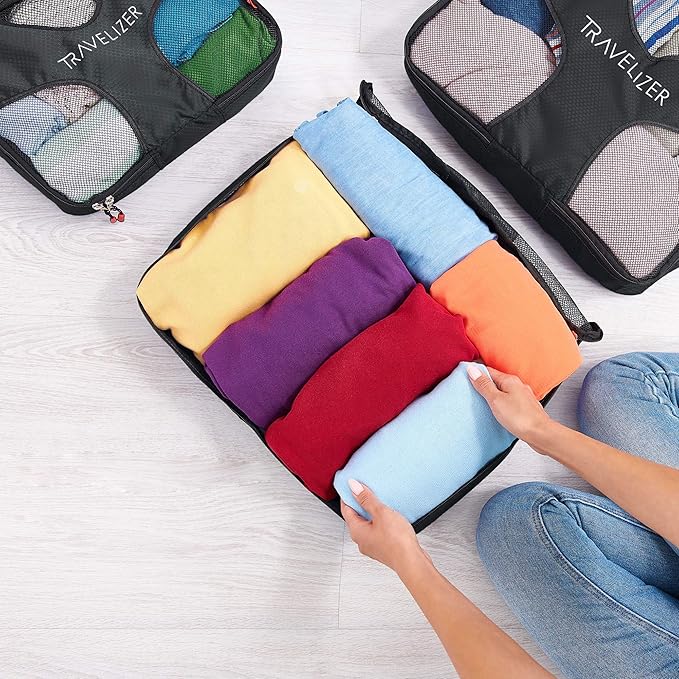 Travel Packing Cubes 5 pcs Luggage Organizer Set for Bag & Suitcase