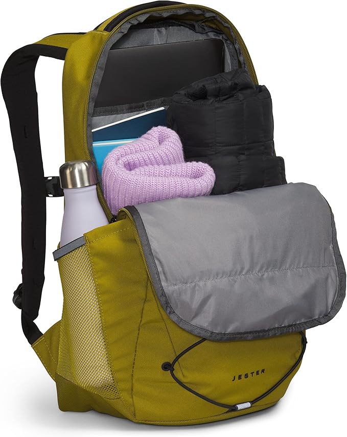 The North Face Jester Everyday Laptop Backpack, Sulphur Moss/TNF Black, One Size