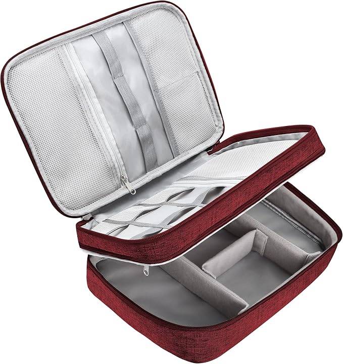 CILLA Electronics Organizer Travel, Travel Cord Organizer Case, Compact Electronics Accessories Bag for Cable, Cord, Charger, Phone