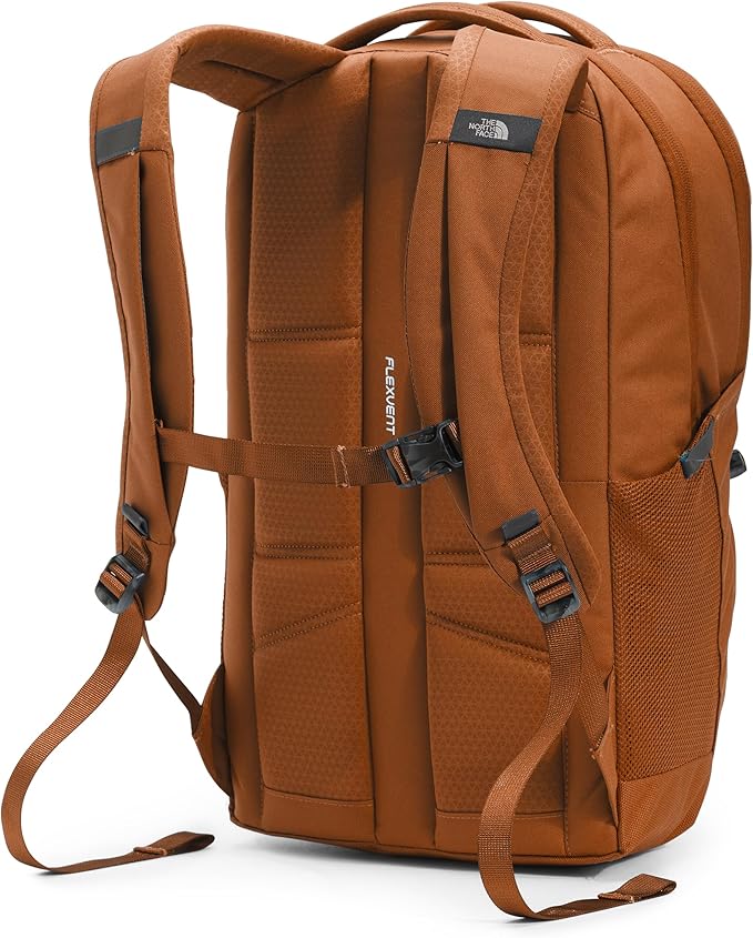 THE NORTH FACE Jester Everyday Laptop Backpack | Commuter Daypack with Water Repellent Finish, 16" Laptop Sleeve, Huge Main Compartment, Leather Brown/TNF Black-NPF, One Size
