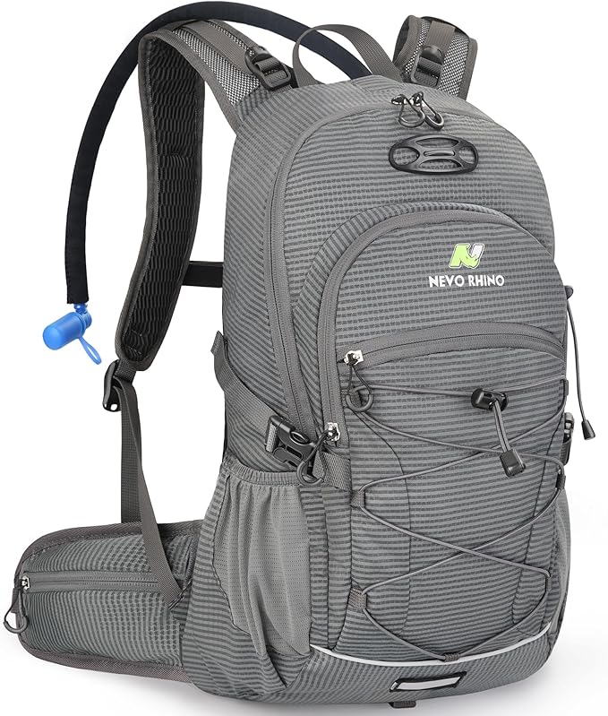 Hydration Backpack 3L Water Bladder, Hiking Water Backpack with Rain Cover, Insulation Hydration Daypack Rucksack for Cycling