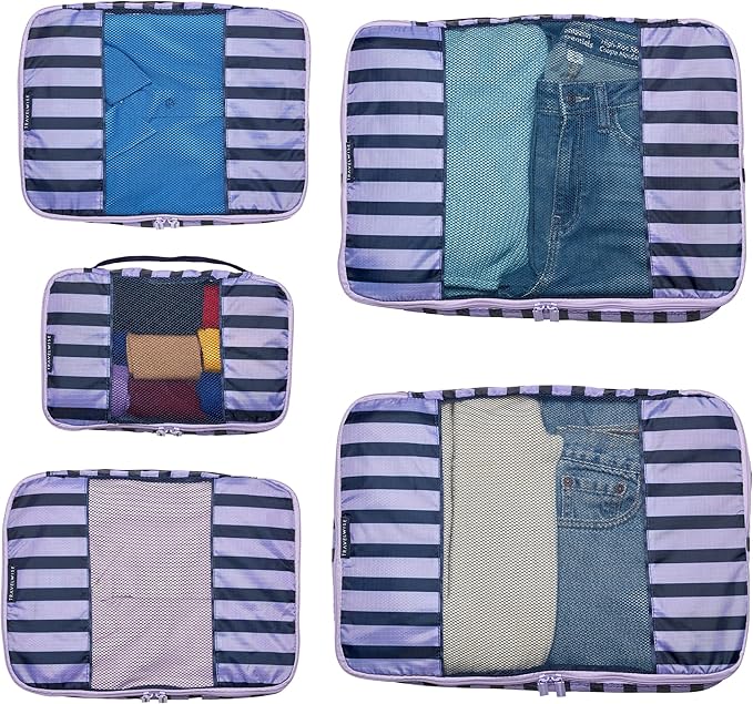 TravelWise Packing Cubes, Navy Stripes, Set (5262370)