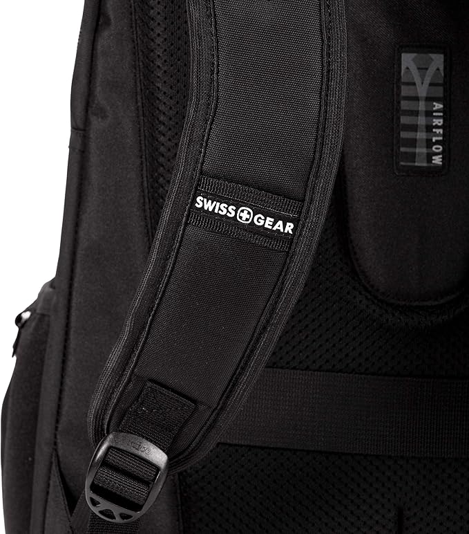 SwissGear 5698 Laptop Backpack, Black, 17-Inch