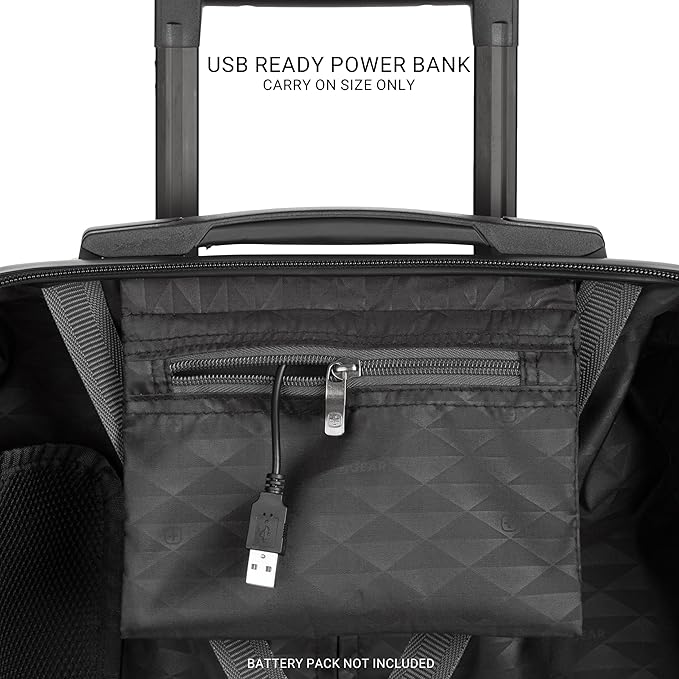 SwissGear 7272 Energie Expandable Hardside Luggage with Spinner Wheels and TSA Lock, Light Gold, 3-Piece Set (19/24/27)