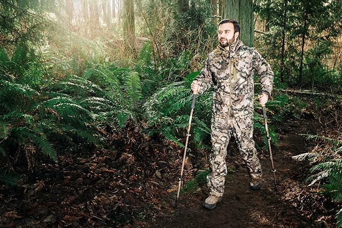 Cascade Mountain Tech Trekking Poles - Carbon Fiber Walking or Hiking Sticks with Quick Adjustable Locks