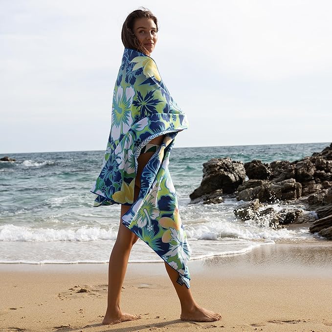 Elite Trend Microfiber Beach Towel for Adults with Bag - Extra Large 78x35 inch Lightweight Sand Free Quick Dry Towel for Travel, Swimming, Yoga, Camping