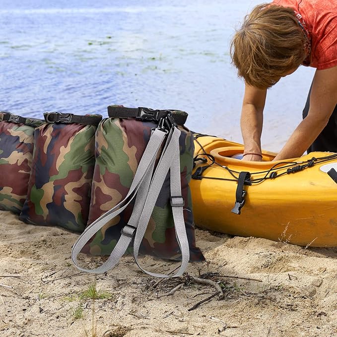 Shappy Waterproof Dry Bag Set 6 Sizes Lightweight Sacks and Long Adjustable Shoulder Strap Outdoor Water Proof Keep Gear Dry Bag Stuff Sacks for Backpacking, Boating, Hiking, Camping