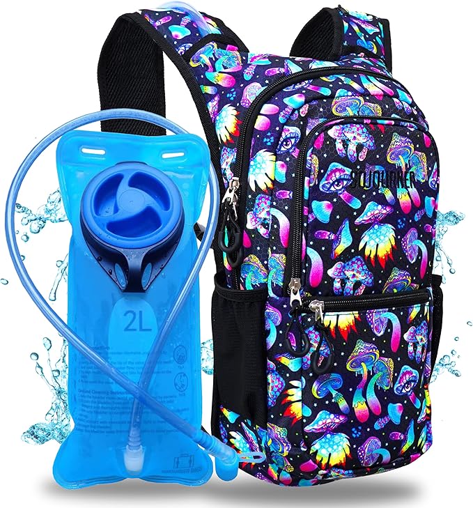 Sojourner Hydration Pack, Hydration Backpack - Water Backpack with 2l Hydration Bladder, Festival Essential - Rave Hydration Pack Hydropack Hydro for Hiking, Running, Biking, Festival Gear
