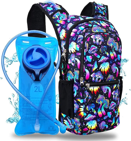 Sojourner Hydration Pack, Hydration Backpack - Water Backpack with 2l Hydration Bladder, Festival Essential - Rave Hydration Pack Hydropack Hydro for Hiking, Running, Biking, Festival Gear