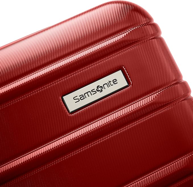 Samsonite Omni 2 Hardside Expandable Luggage with Spinner Wheels, 2-Piece Set (19/24), Arrow Red