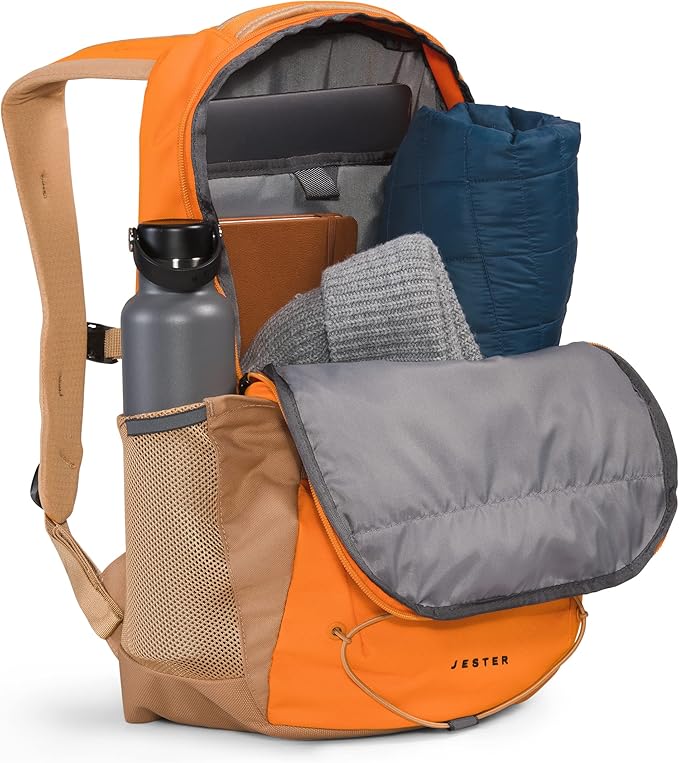 The North Face Jester Everyday Laptop Backpack, Mandarin/Almond Butter, One Size