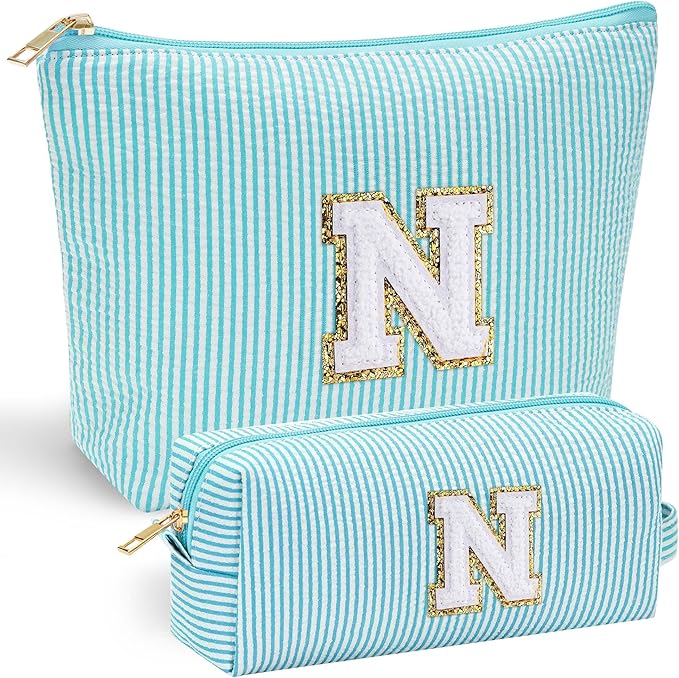 YOOLIFE Gifts for Women, Makeup Bag Make Up Bag Pouch Cosmetics Organizer Bag Cute Makeup Bag Skincare Bag Personalized Daughter Best Friend Birthday Gifts Birthday Gifts Wedding Gifts N