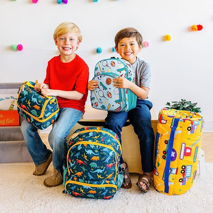 Wildkin 12-inch Kids Backpack – Padded, Adjustable, Ideal for Daycare & Travel - Team Spirit