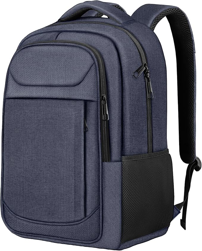 Travel Laptop Backpack, Travel Backpack, Lightweight Business Anti Theft Slim Sturdy Laptops Bag, Water Resistant College School Computer Bag Gift for Men & Women Fits 15.6 Inch Notebook, Blue