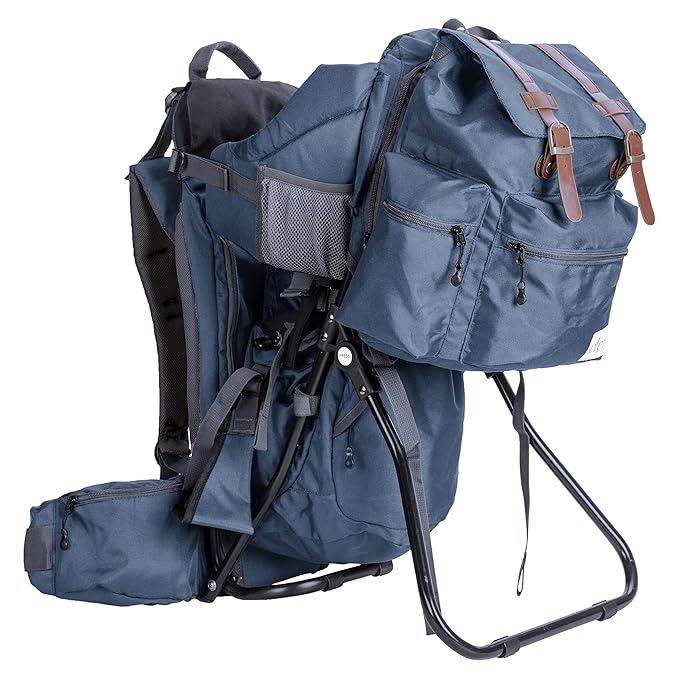 ClevrPlus Urban Explorer Child Carrier Hiking Baby Backpack, Marine Blue
