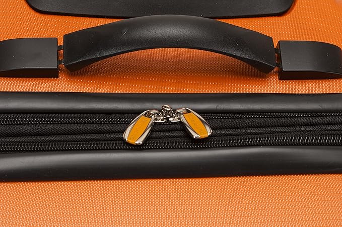 Rockland Melbourne Hardside Expandable Luggage with Spinner Wheels, Orange, 2 Piece (20/28)