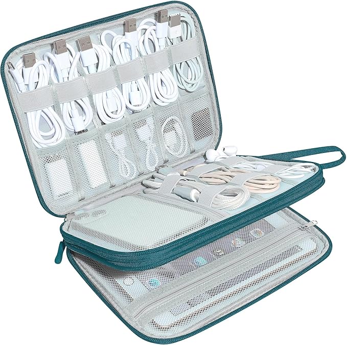 CILLA Electronics Organizer Travel, Travel Cord Organizer Case, Compact Electronics Accessories Bag for Cable, Cord, Charger, Phone