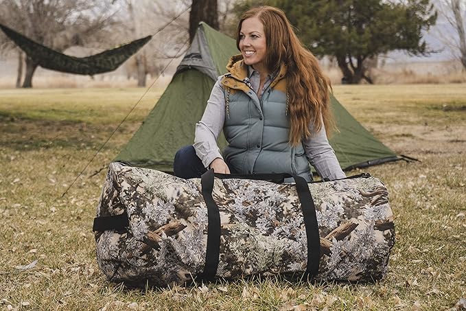 North Star Sports Foldable Duffle Bag for Travel, Gym & Outdoor Camping | Tough and Packable Sport Equipment Bag & Gear Organizer | Heavy Duty Large Duffel Bags for Traveling