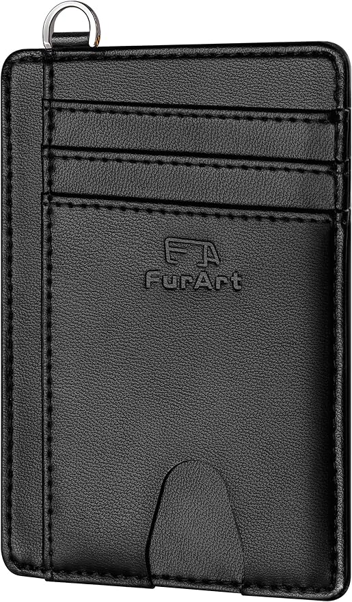 FurArt Slim Minimalist Wallet, Front Pocket Wallets, RFID Blocking, Credit Card Holder for Men & Women