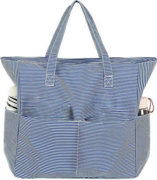 Waterproof Beach Tote Pool Bags for Women Ladies Extra Large Gym Tote Carry On Bag With Wet Compartment for Weekender Travel