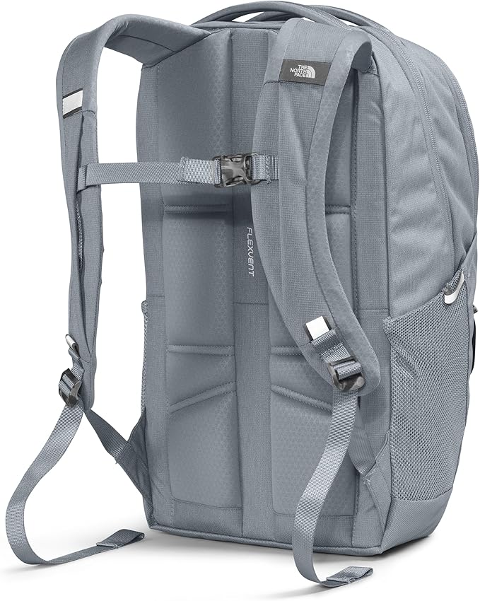 THE NORTH FACE Jester Everyday Laptop Backpack | Commuter Daypack with Water Repellent Finish, 16" Laptop Sleeve, Huge Main Compartment, Mid Grey Dark Heather/TNF Black-NPF, One Size