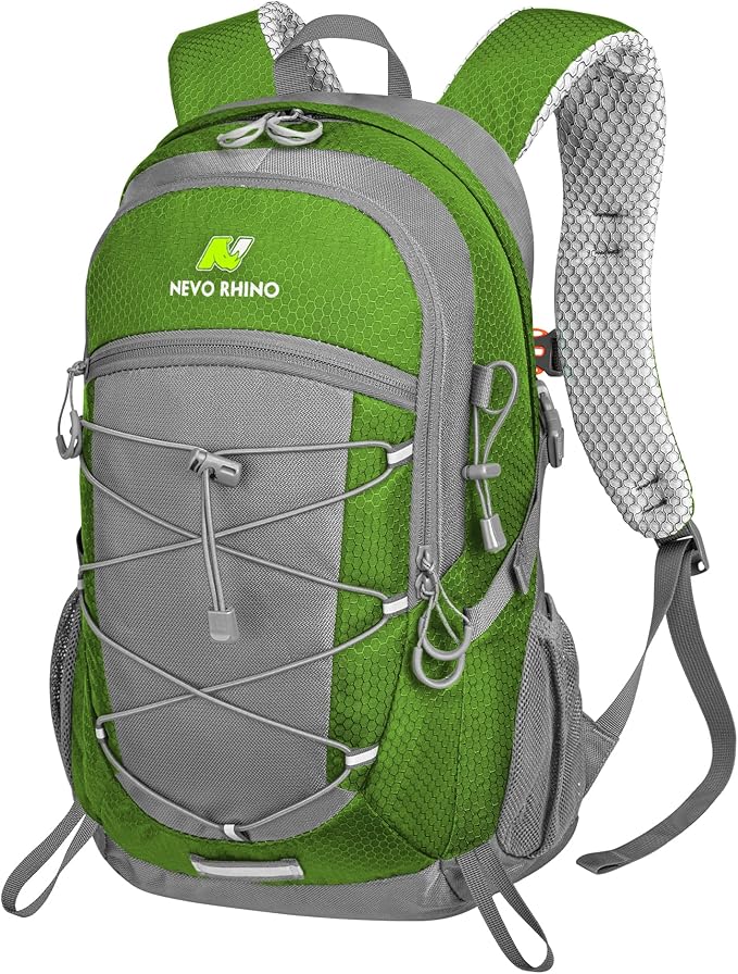 N NEVO RHINO Hiking Backpack 20L Water Resistant Outdoor Day Pack,Lightweight Travel Small Backpack for Men Women