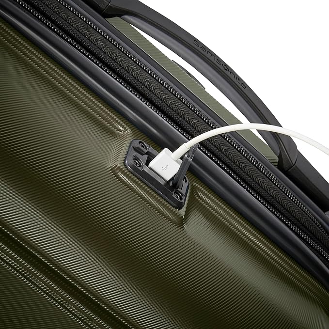 Samsonite Omni 2 Hardside Expandable Luggage with Spinner Wheels, 3-Piece Set (19/24/28), Vita Olive