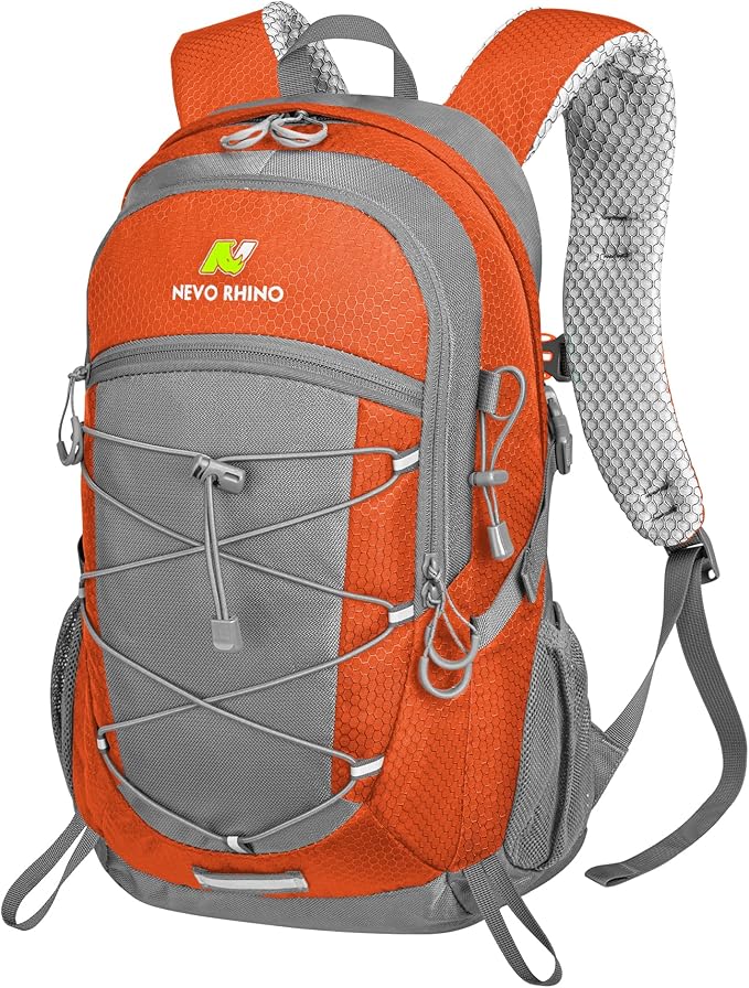 N NEVO RHINO Hiking Backpack 20L Water Resistant Outdoor Day Pack,Lightweight Travel Small Backpack for Men Women