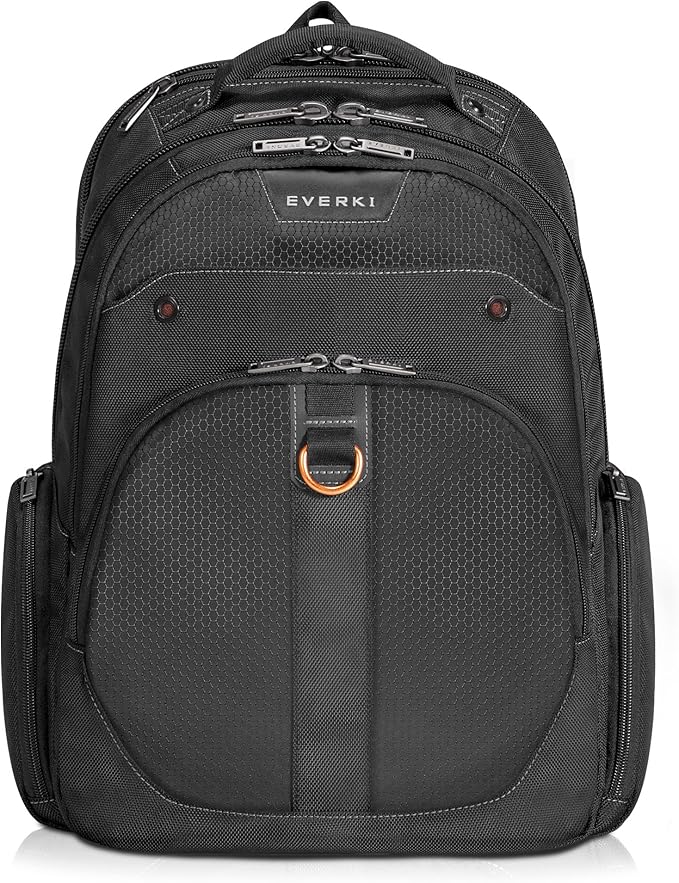 EVERKI Atlas 29.5L Business Laptop Backpack – Travel Backpack for Women & Men, Work/Travel Bag, Laptop Bag Fits 15.6-Inch, Backpack for Women, Men’s Laptop Bags – Black (EKP121S15)
