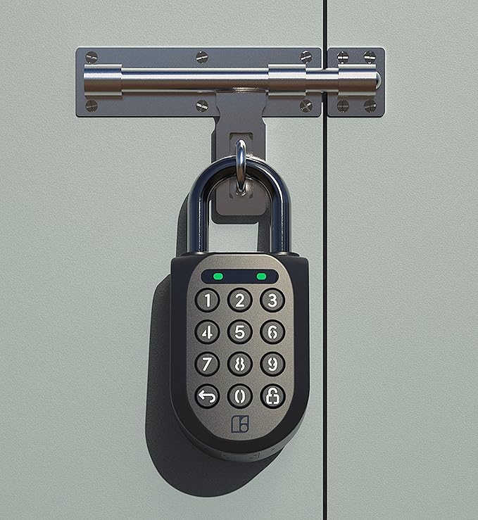 igloohome New Rugged Outdoor Smart Padlock 2E (SP2E) – Manage Access Remotely with Mobile App (iOS/Android) & Dashboard – No WiFi Needed, CEN-3, IK-09 Certified, IP68 Waterproof & 2-yr Warranty