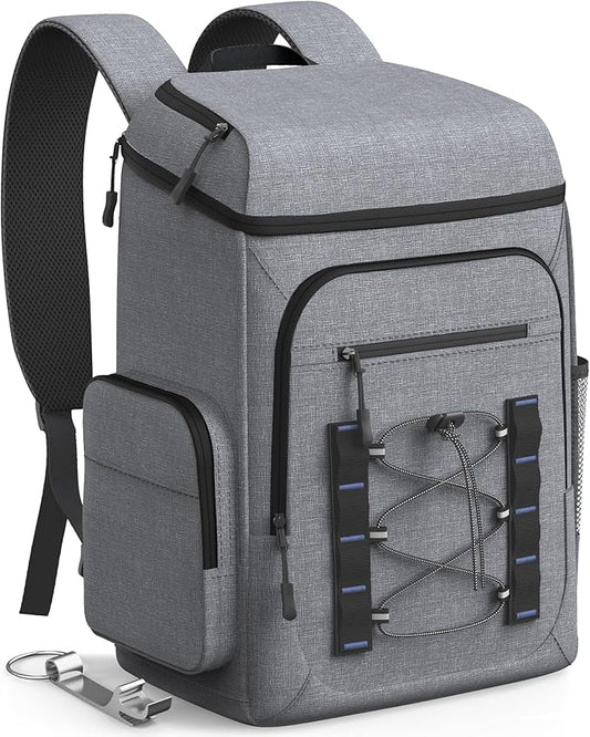 HOTOR Backpack Cooler Bag - 30/45 cans Large Backpack Coolers Insulated Leak Proof with Multiple Pockets, Small Cooler as Beach Cooler for Travel, Hiking, Camping