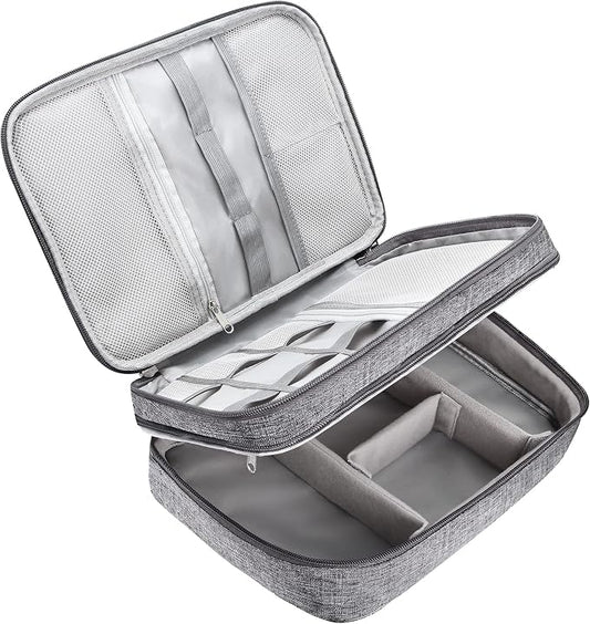 CILLA Electronics Organizer Travel, Travel Cord Organizer Case, Compact Electronics Accessories Bag for Cable, Cord, Charger, Phone