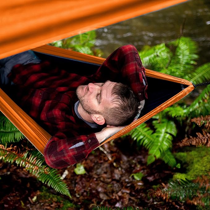 Wise Owl Outfitters Hammock Rain Fly – Waterproof Camping Tarp Cover with Tent Stakes & Carry Bag, Ultralight Shelter for Backpacking & Outdoor Shade