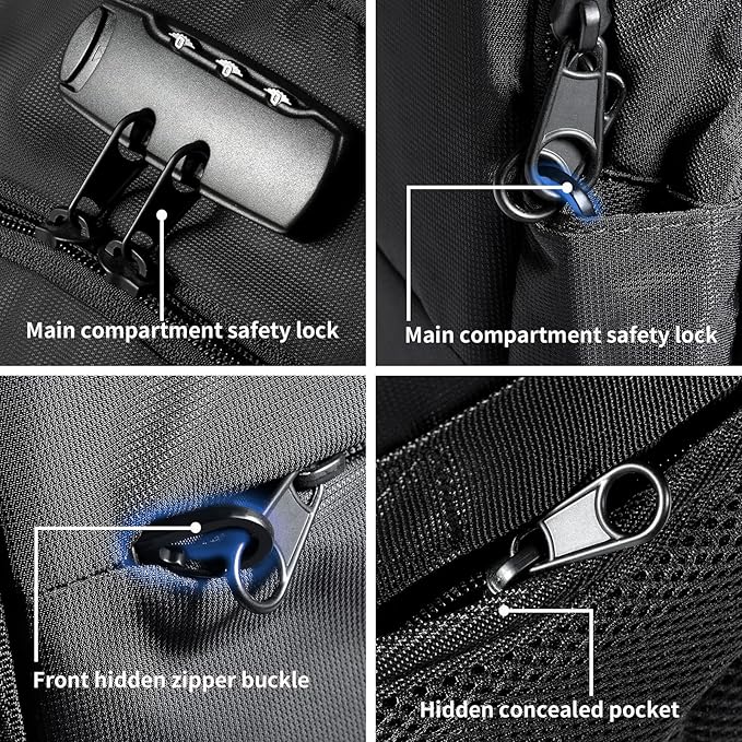 Tzowla 35 Liter Anti Theft with Tracker Tag and USB Charging Port Laptop Backpack